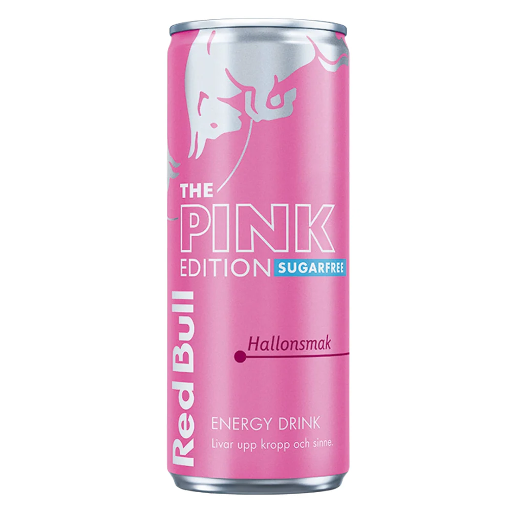 Red Bull Pink Edition Sugar Free, bevanda energetica al gusto di frutti di bosco da 250ml
