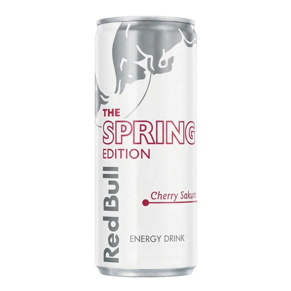 Red Bull Spring Edition Cherry Sakura, bevanda energetica al gusto di ciliegia e fiori di ciliegio da 250ml
