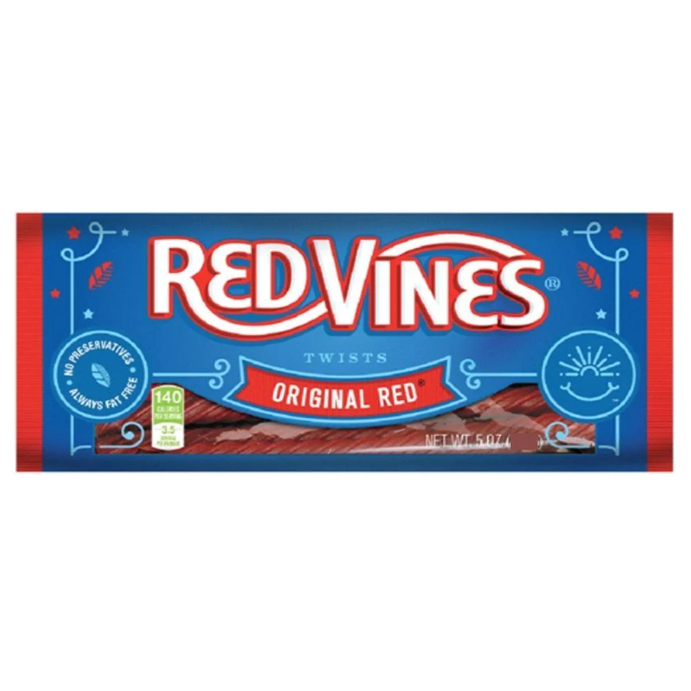 Red Vines Bar Original Red, liquirizie alla fragola da 70g