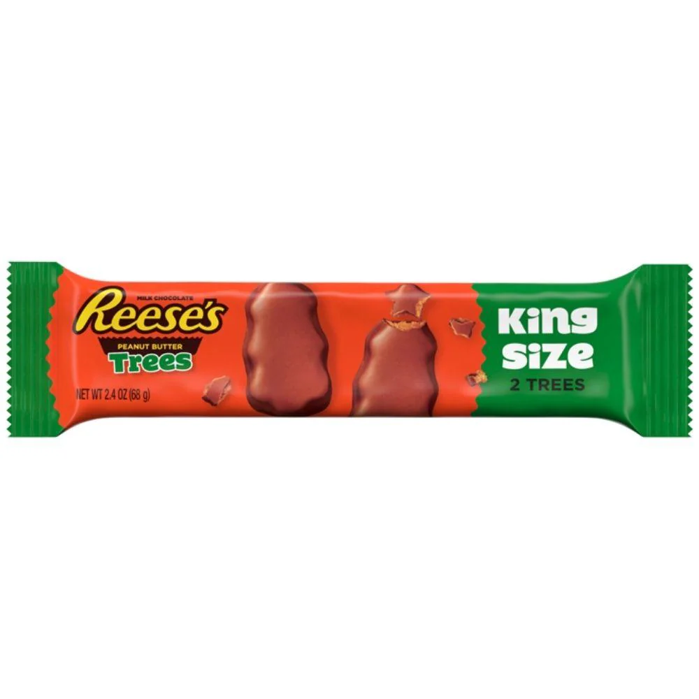 Reese's Peanut Butter Trees King Size, alberelli di cioccolato al burro d'arachidi da 68g