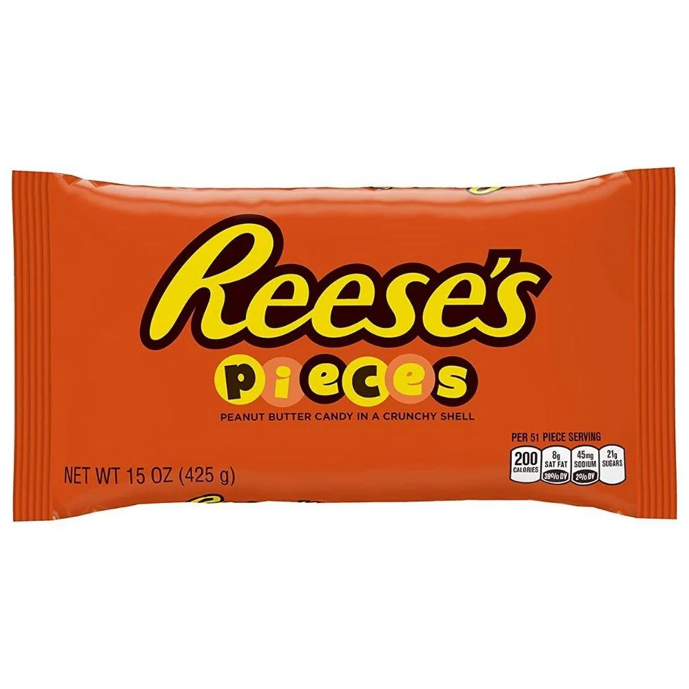 Reese's Pieces, confetti al cioccolato e burro d'arachidi da 43g