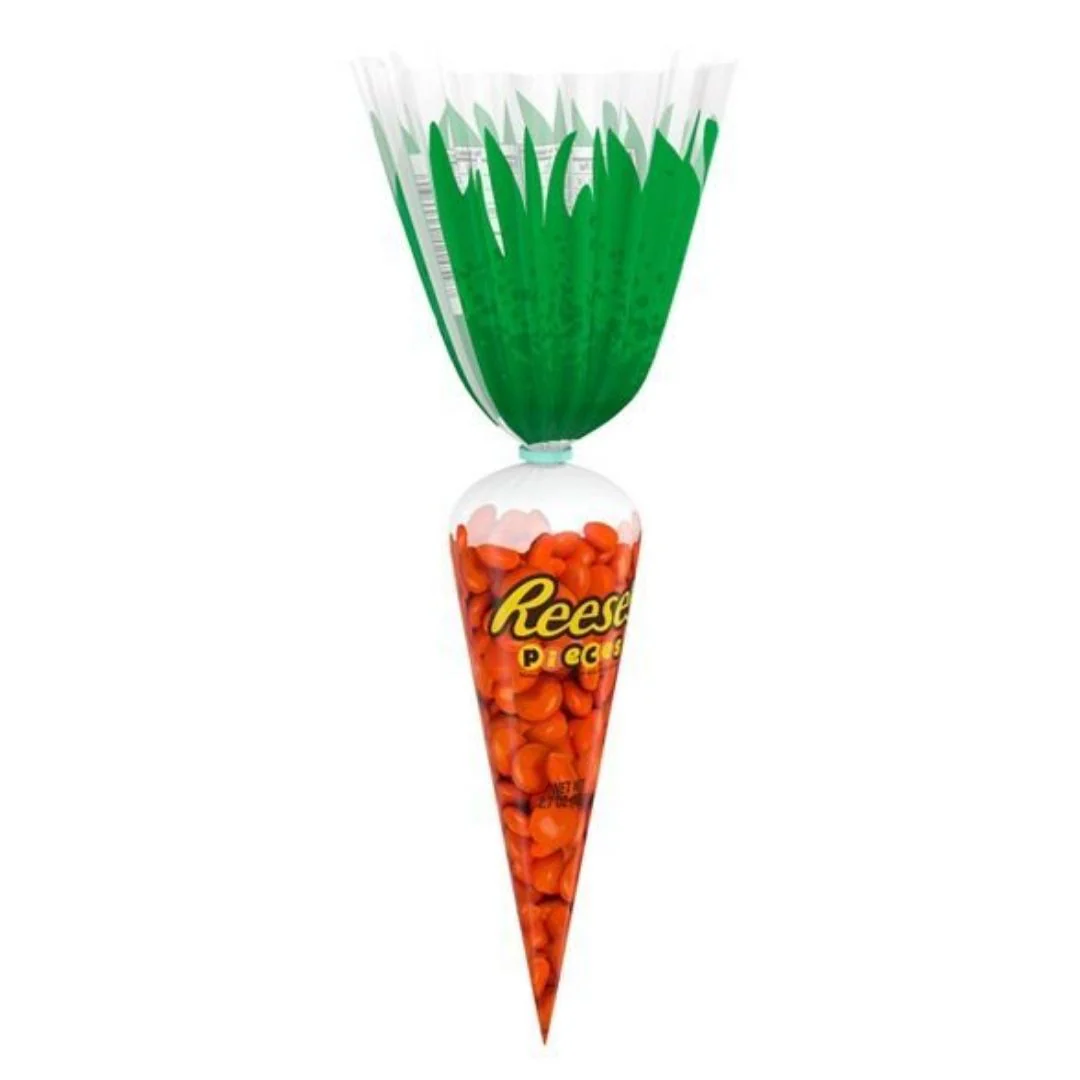 Reese's Pieces Easter Carrots, confezione a forma di carota di Reese's Pieces da 62g