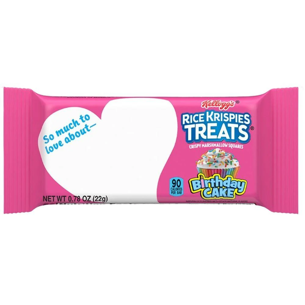 Rice Krispies Treats Birthday Cake, barretta di riso soffiato e marshmallows da 22g