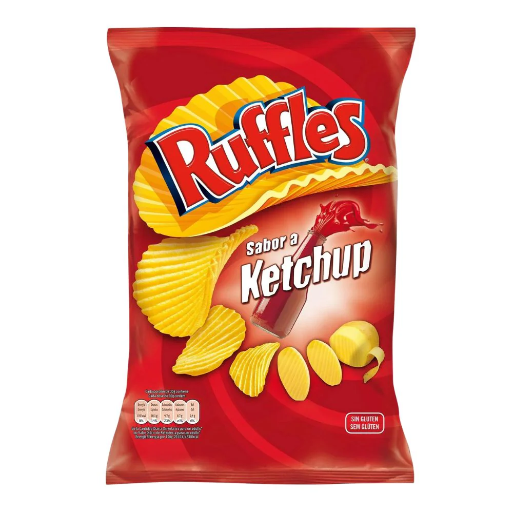 Ruffles Ketchup, patatine al gusto di ketchup da 150g