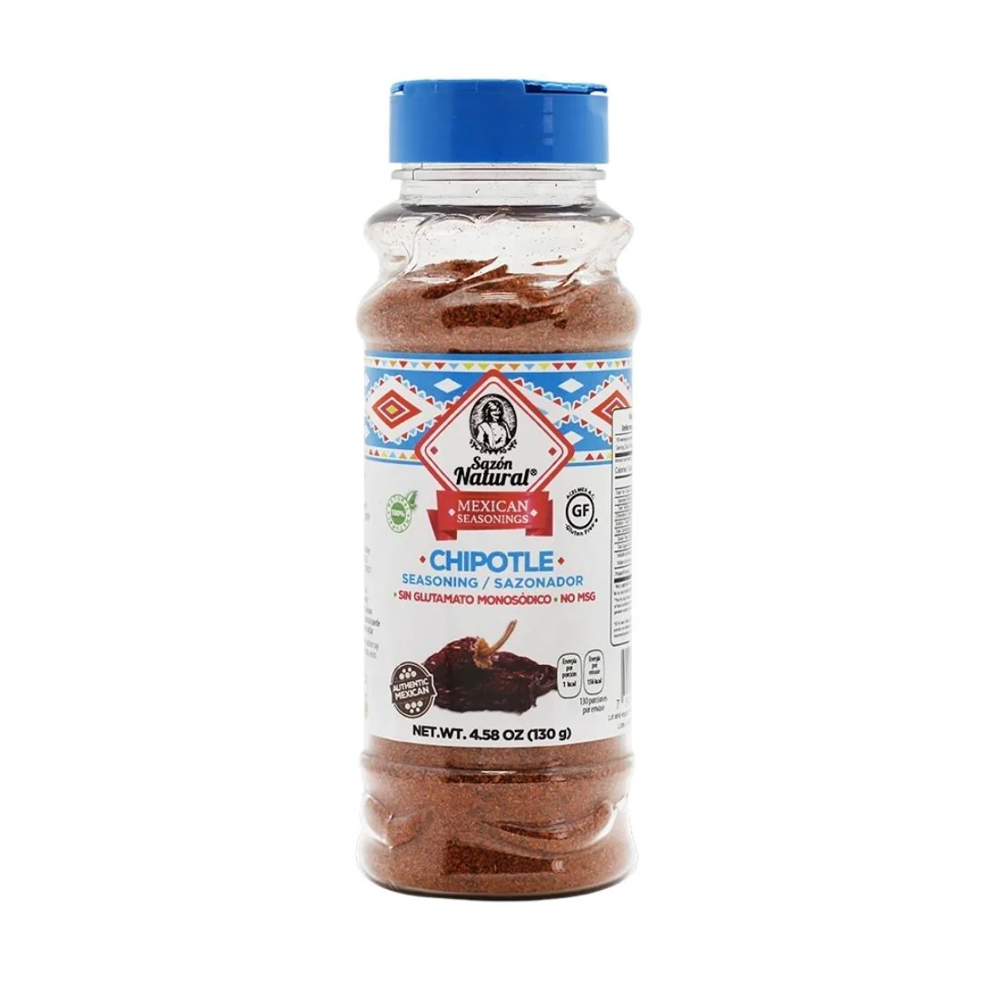 Sazon Natural Chipotle, mix di spezie messicane al peperoncino chipotle da 130g