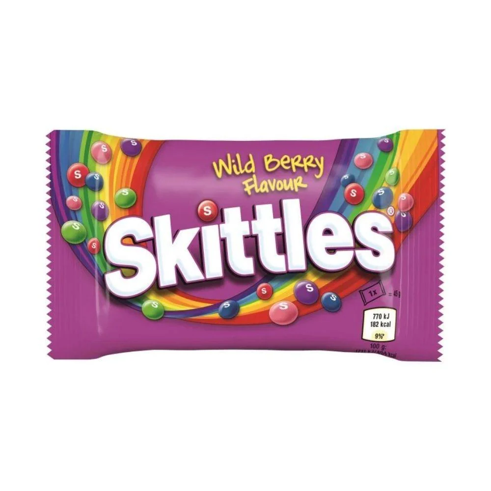 Skittles Wild Berry, confetti ai frutti di bosco da 45g