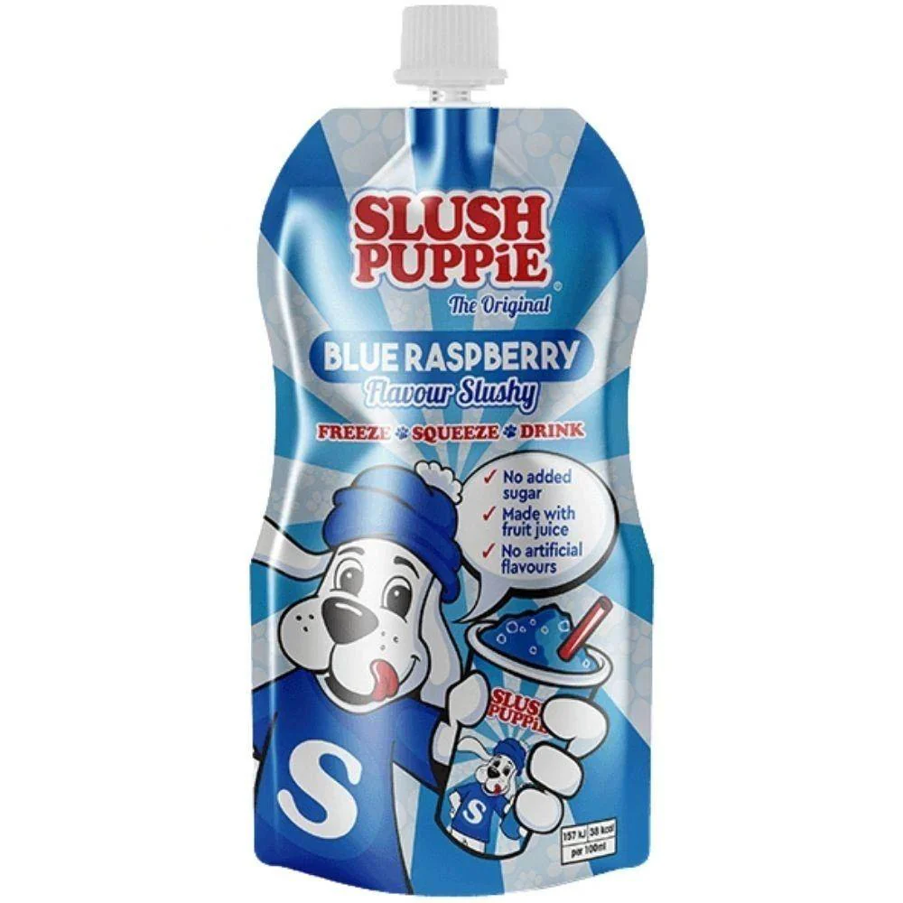 Slush Puppie Blue Raspberry Slushy, granita al lampone da 250ml