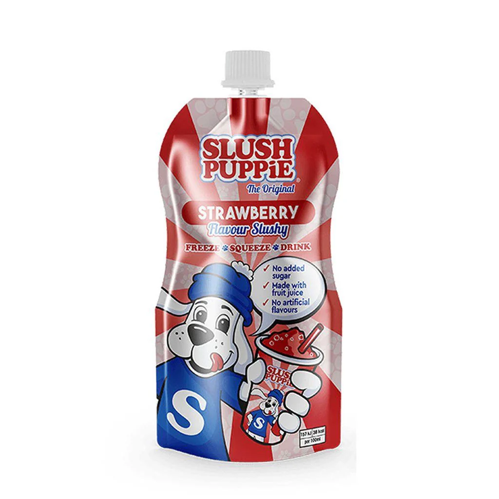 Slush Puppie Strawberry Flavour Slushy, granita alla fragola da 250ml