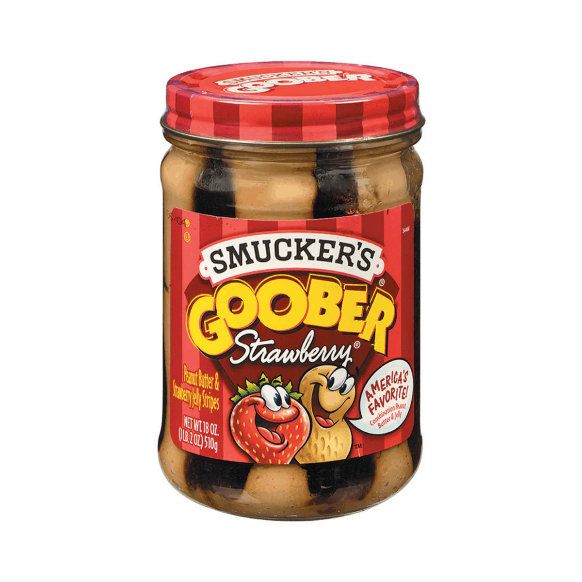 Smucker's Goober Strawberry, crema spalmabile al burro d'arachidi e confettura di fragole da 510g