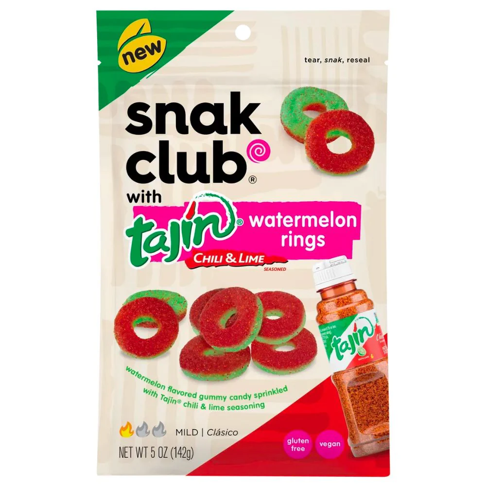 Snak Club Tajin Watermelon Chili Lime, caramelle piccanti al gusto di anguria e lime da 142g
