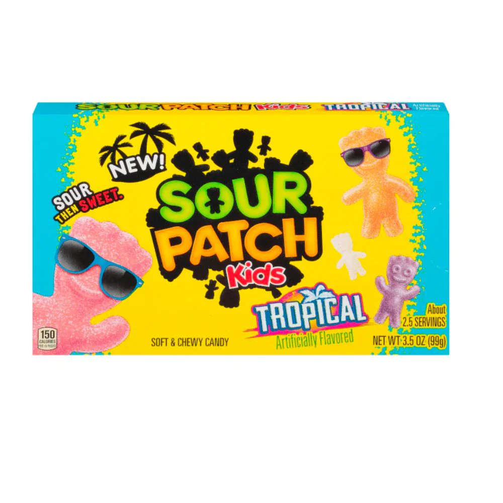 Sour Patch Kids Tropical, caramelle aspre alla frutta da 99g