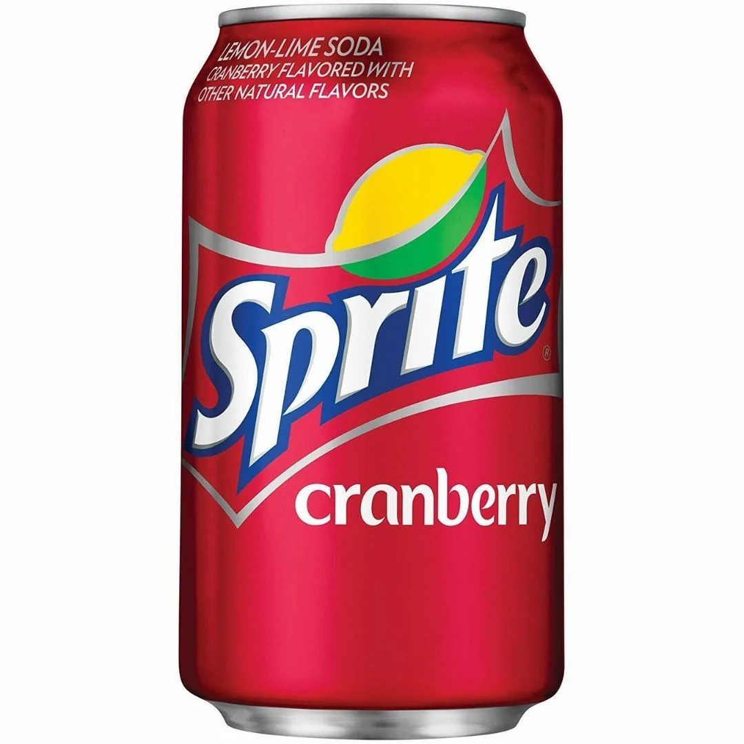 Sprite Cranberry, bevanda analcolica al mirtillo rosso da 355 ml