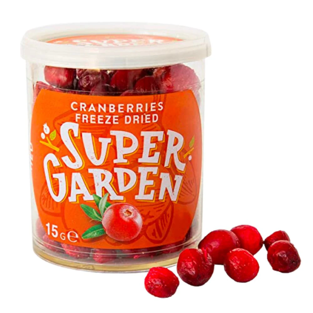 Super Garden Cranberries Freeze-Dried, mirtilli liofilizzati da 15g