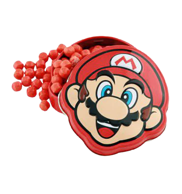 Super Mario Brick Breakin' Jawbreaker Candies, testa di super Mario con caramelle da 17g