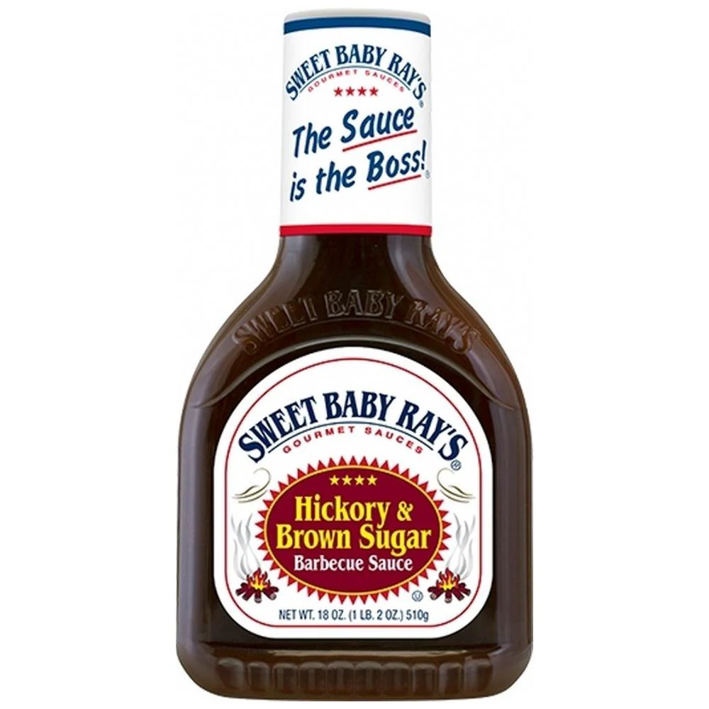 Sweet Baby Ray's Hickory & Brown Sugar Barbecue Sauce, salsa barbecue allo zucchero di canna da 510g