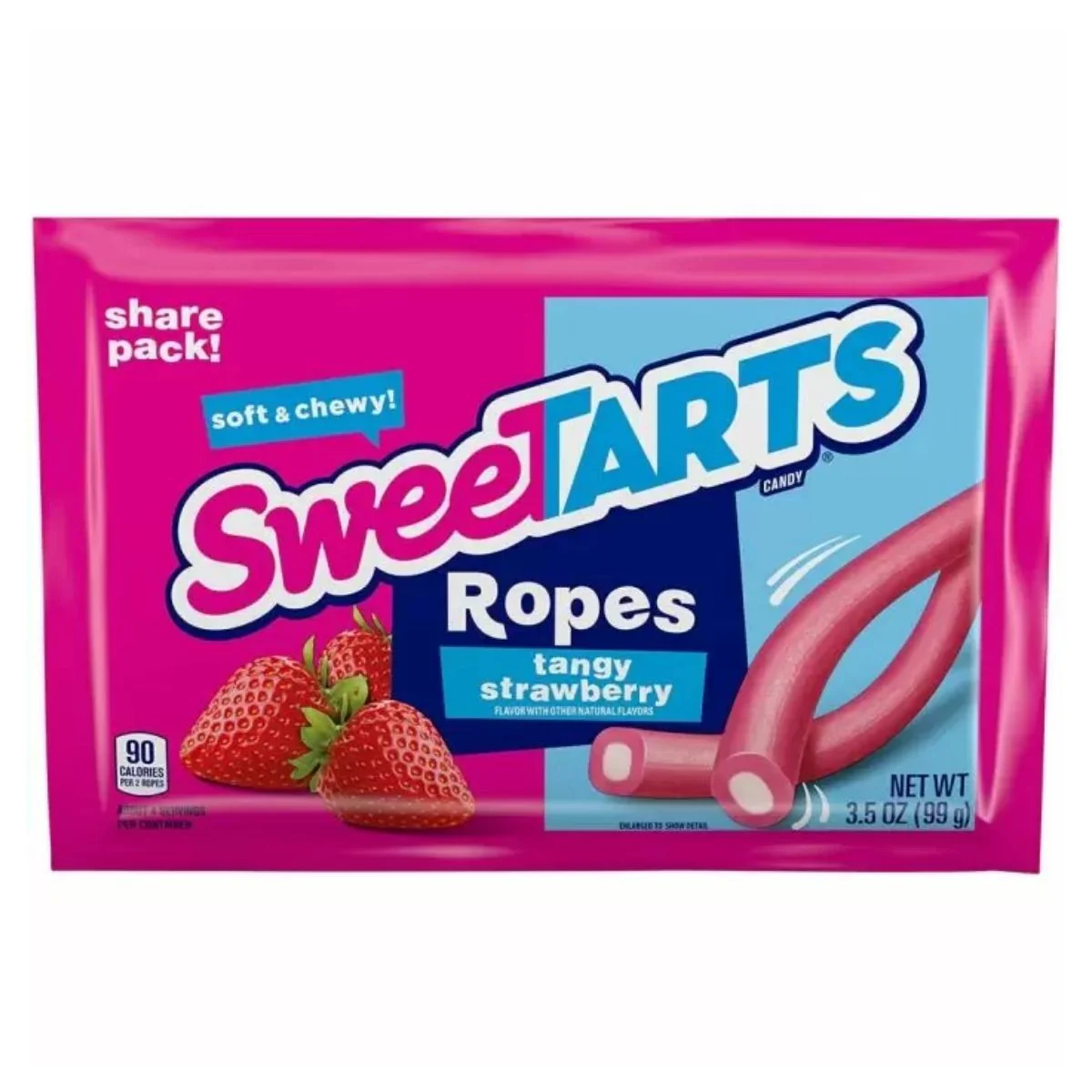 Sweetarts Rope Tangy Strawberry, caramelle gommose alla fragola da 99g