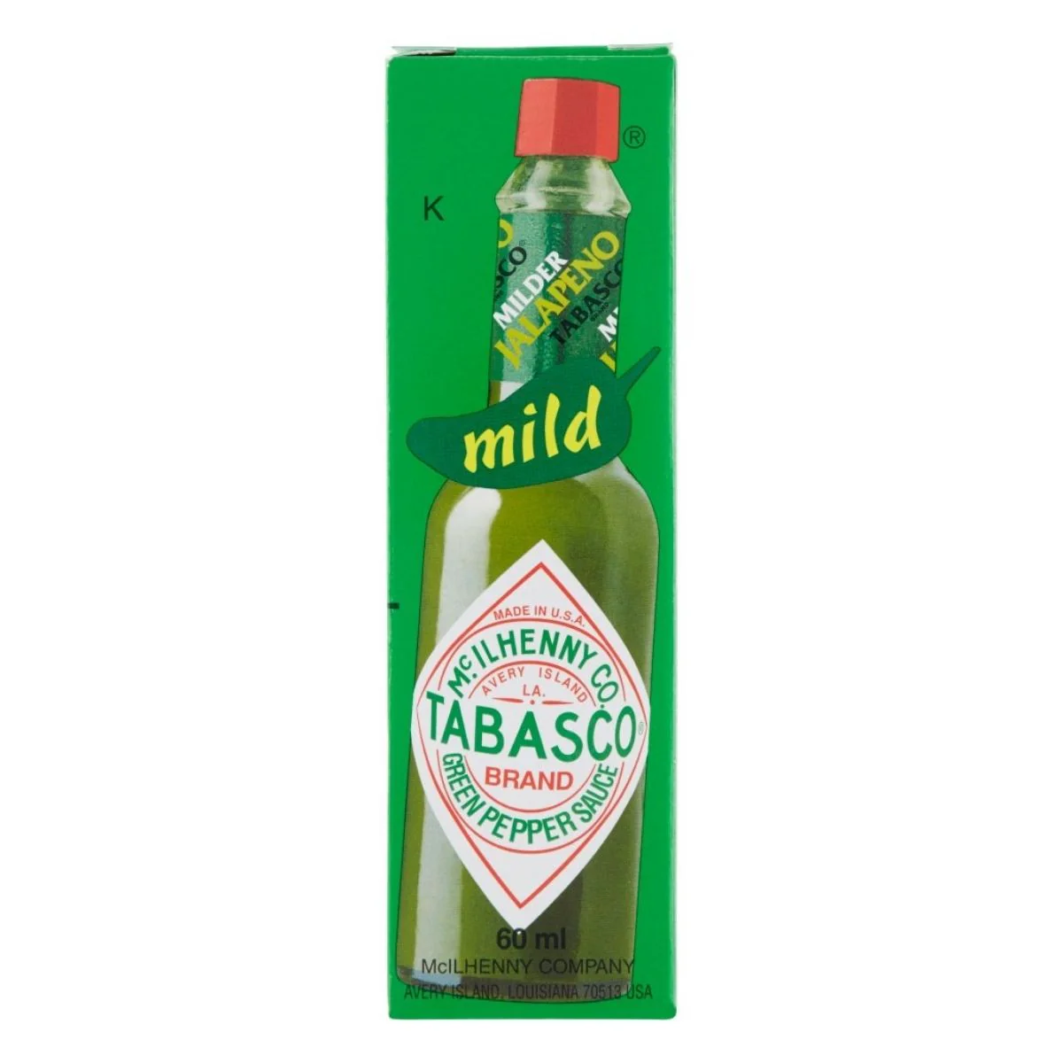 Tabasco Verde Jalapeño, salsa piccante al peperoncino jalapeño da 60ml