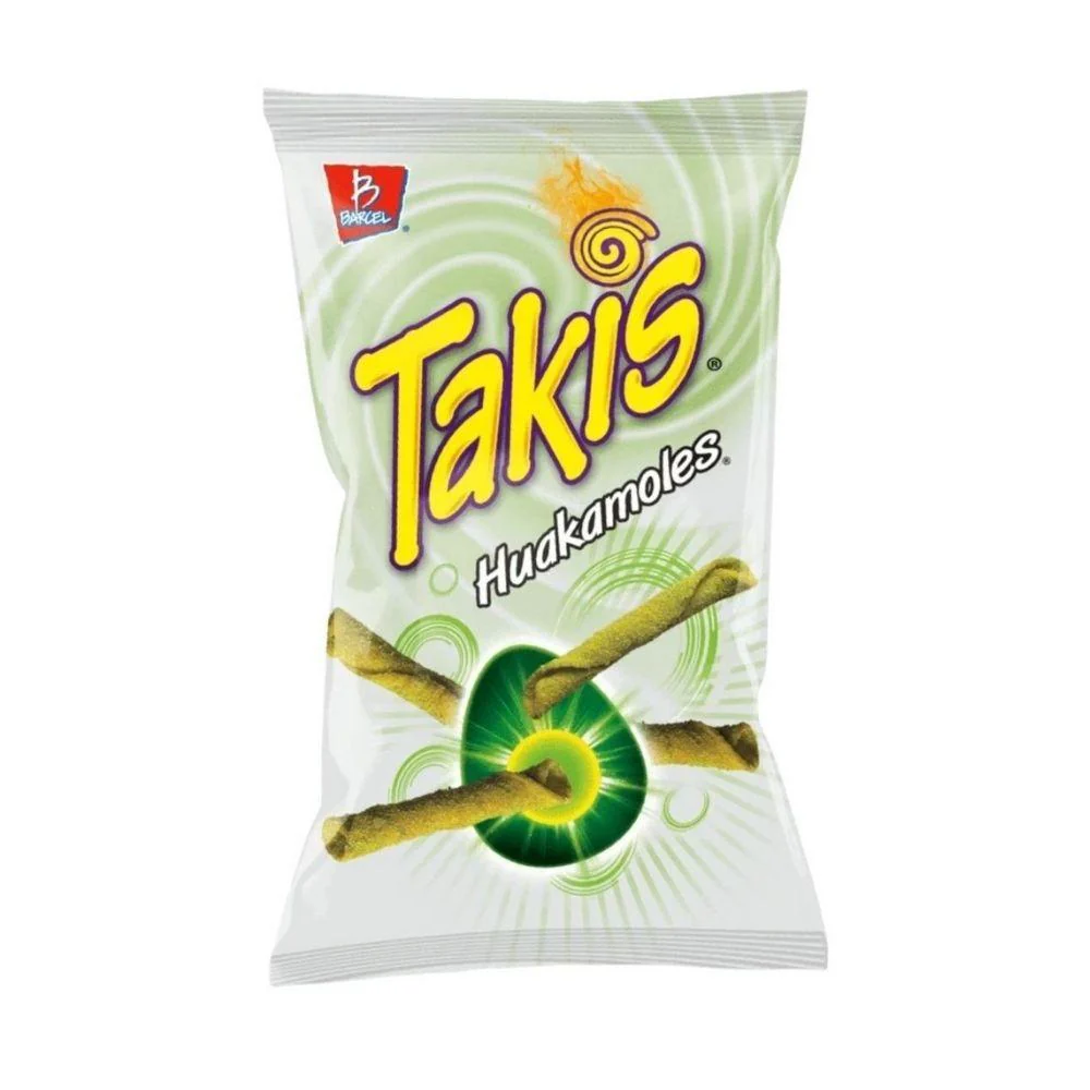 Takis Huakamoles, riccioli di tortillas alla salsa guacamole da 68g