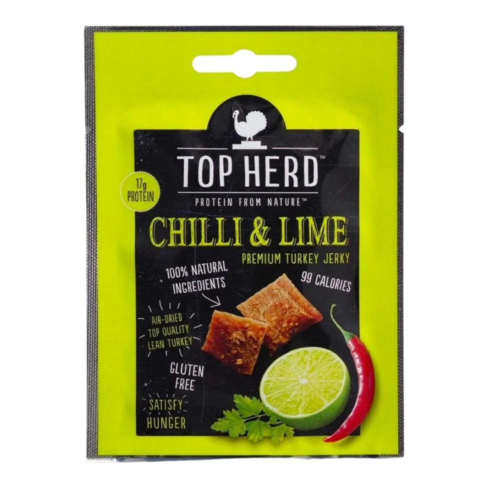 Top Herd Chilli & Lime, carne secca al lime da 35g