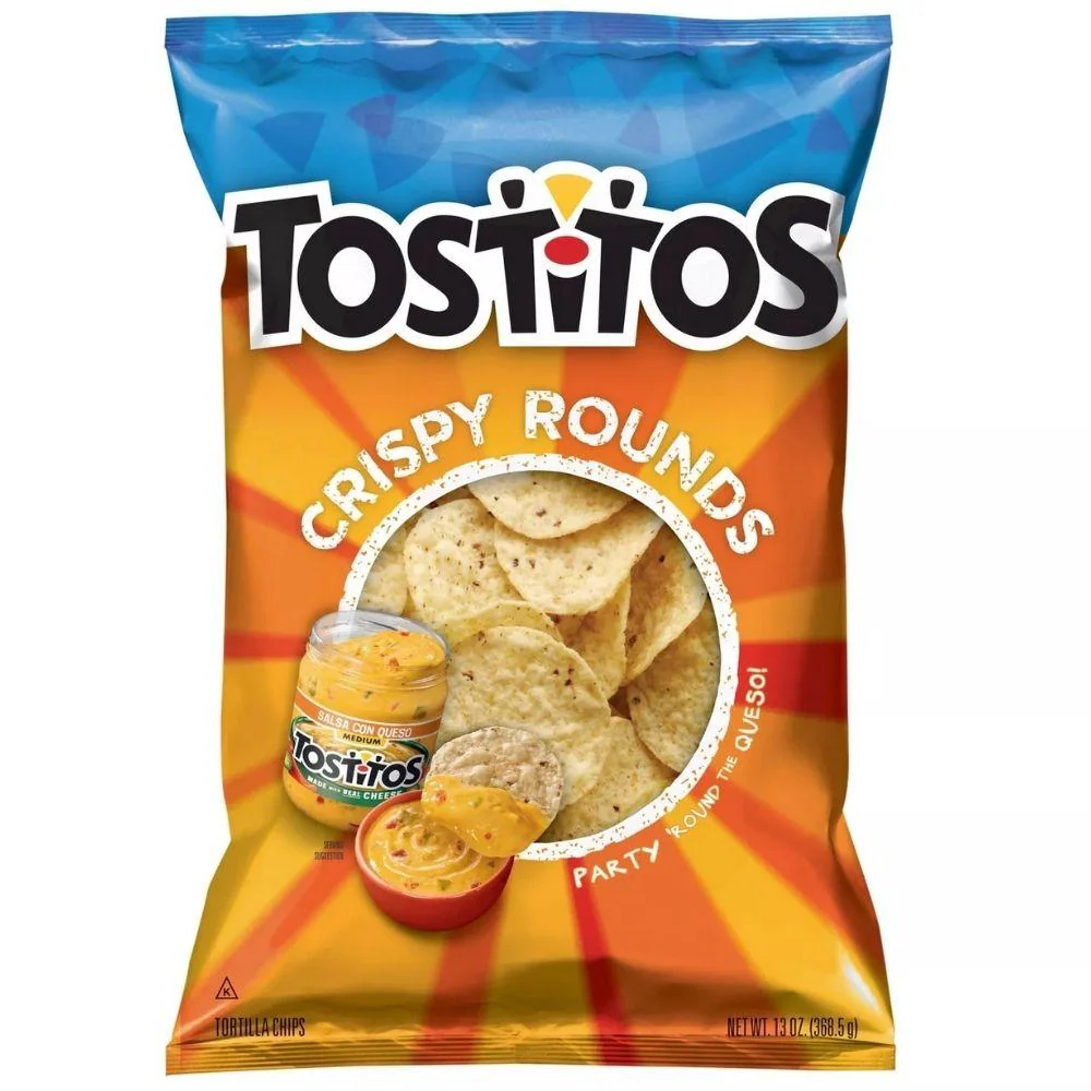 Tostitos Tortilla Chips Rounds, tortillas al mais da 283.5g
