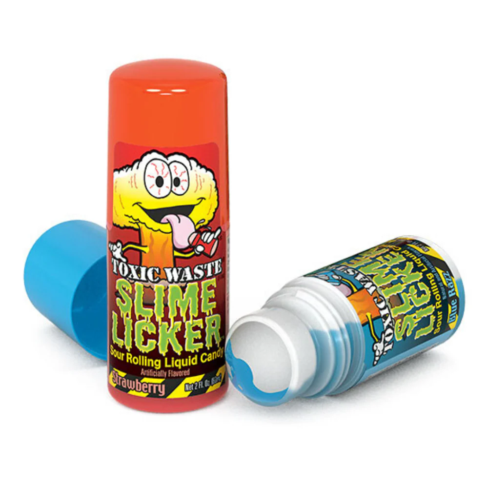 Toxic Waste Slime Licker, caramella liquida in stick aspra alla frutta da 60ml