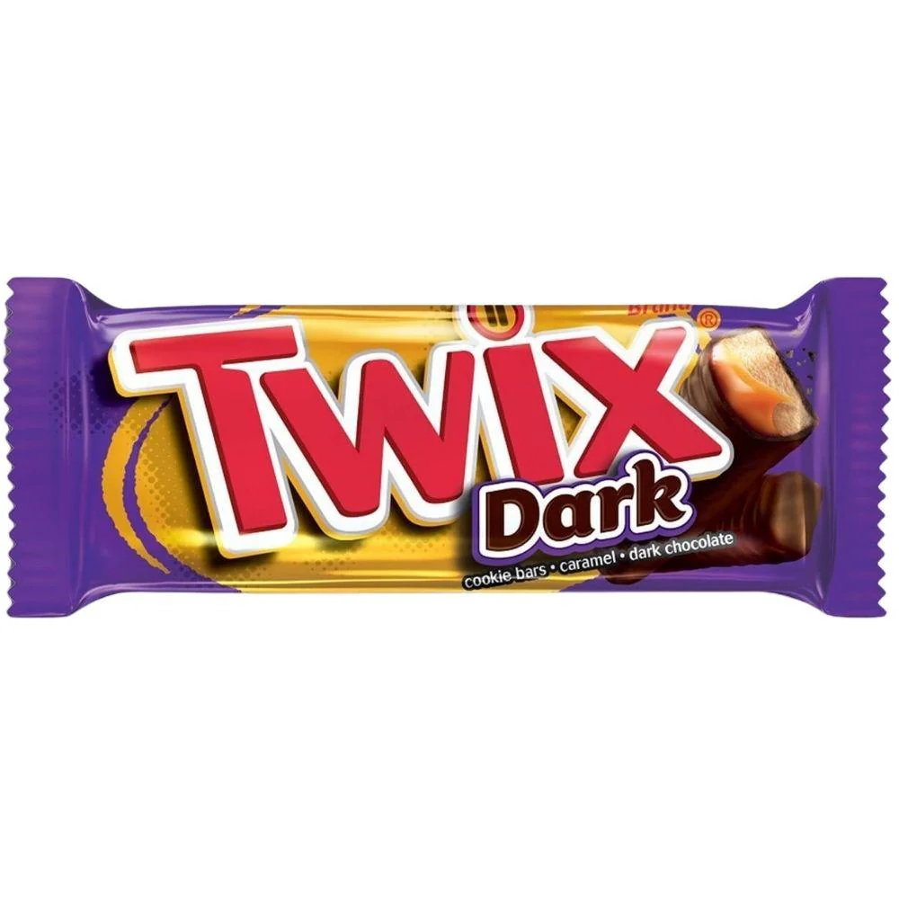 Twix Dark, barretta al cioccolato fondente da 50.7g