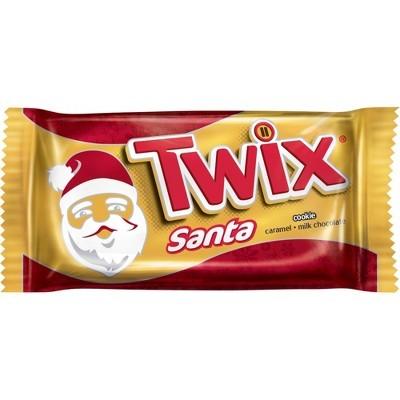 Twix Santa, mini barretta al cioccolato al latte a forma di Babbo Natale da 30.1g