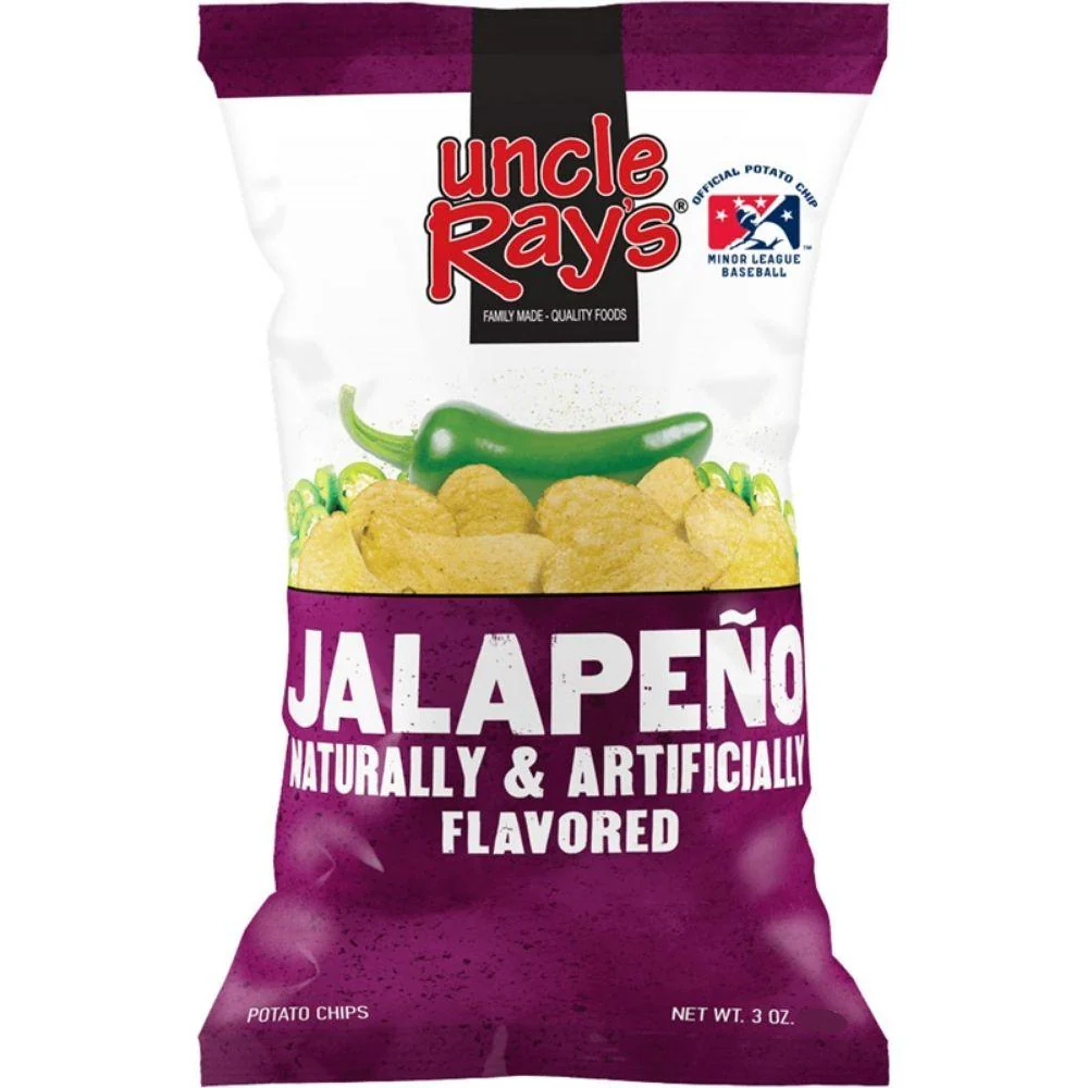 Uncle Ray's Jalapeño, patatine al peperoncino verde Jalapeño da 120g