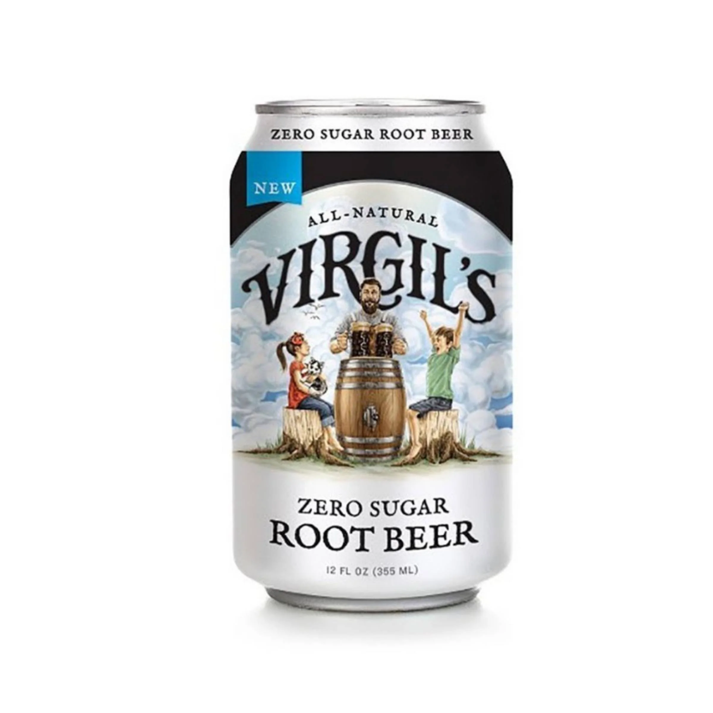 Virgil's Zero Sugar Root Beer, soft drink alla vaniglia da 355 ml