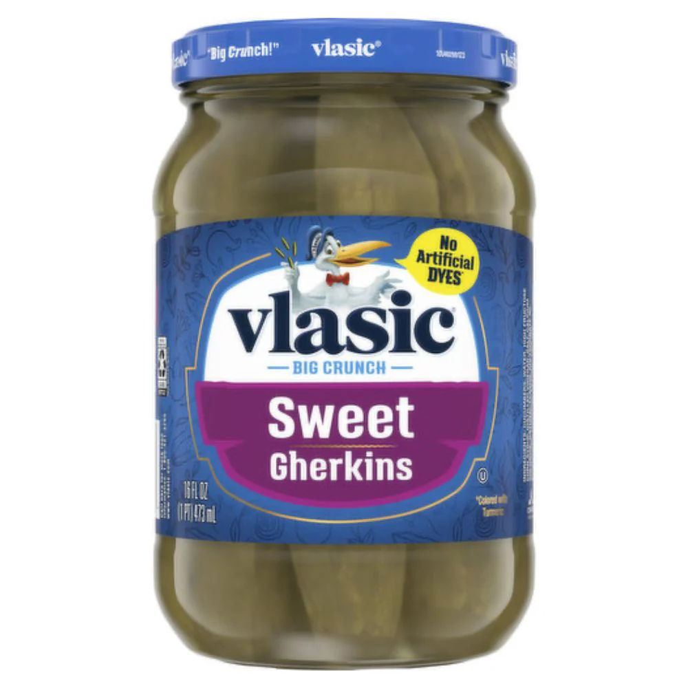 Vlasic Big Crunch Sweet Gherkins, cetrioli dolci sott'aceto da 473ml