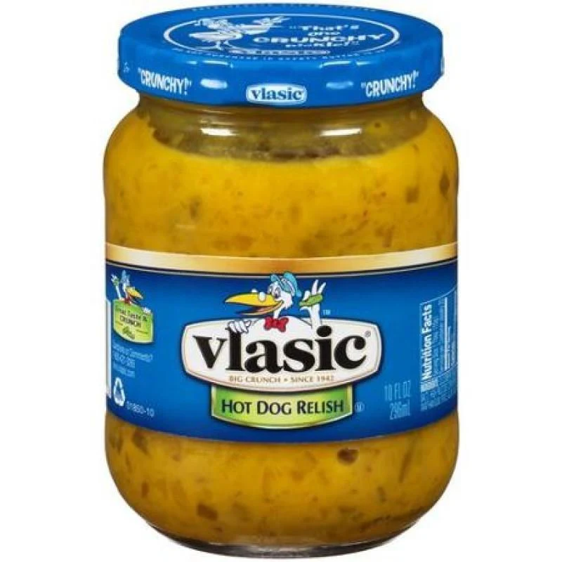 Vlasic Hot Dog Relish, condimento al cetriolo per hot dog da 296 ml