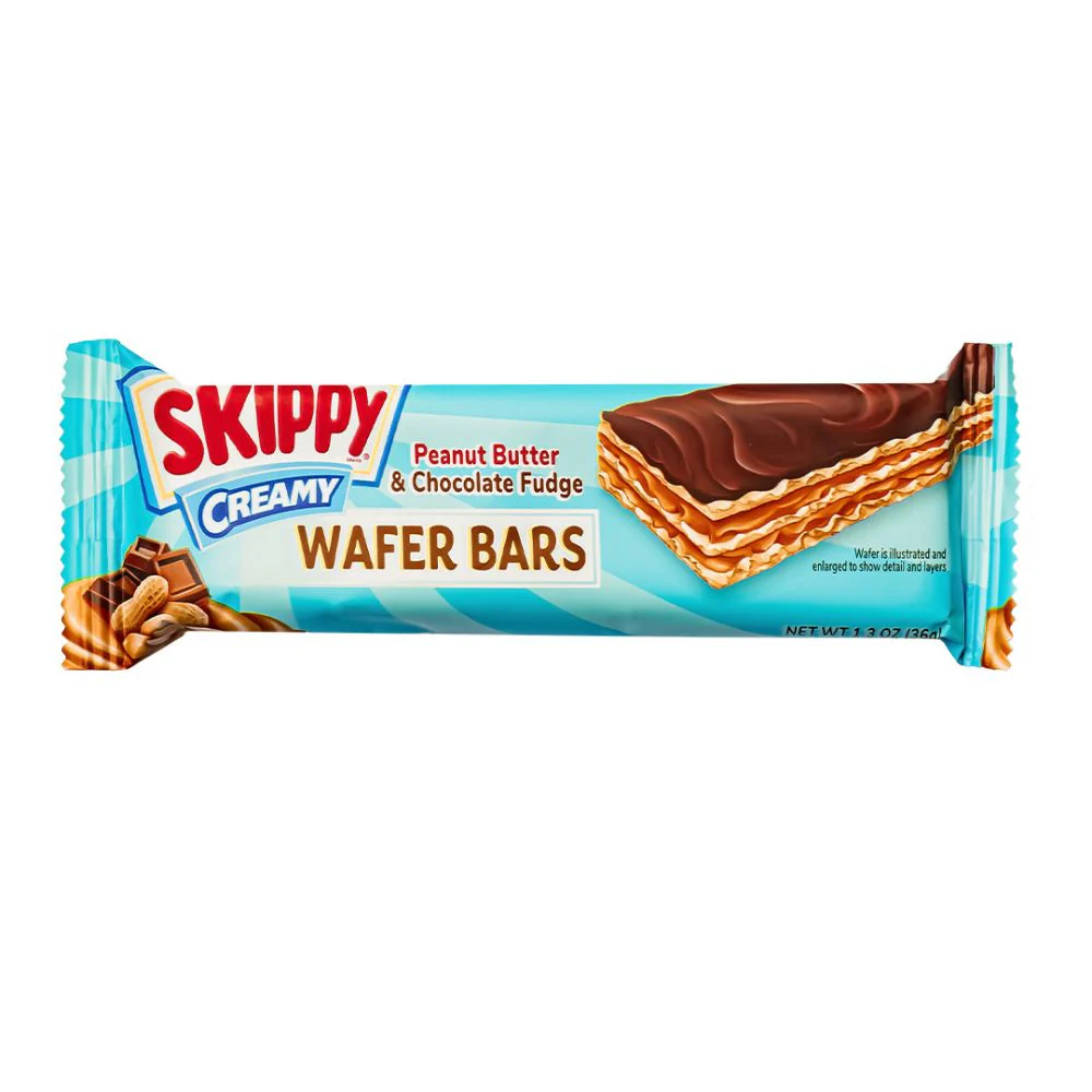 Skippy Creamy Peanut & Chocolate, wafer al burro d'arachidi e al cioccolato da 36g