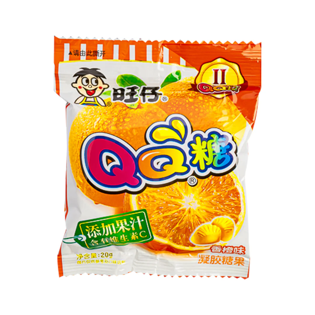Want Want Orange, gelatine al gusto arancia da 20g