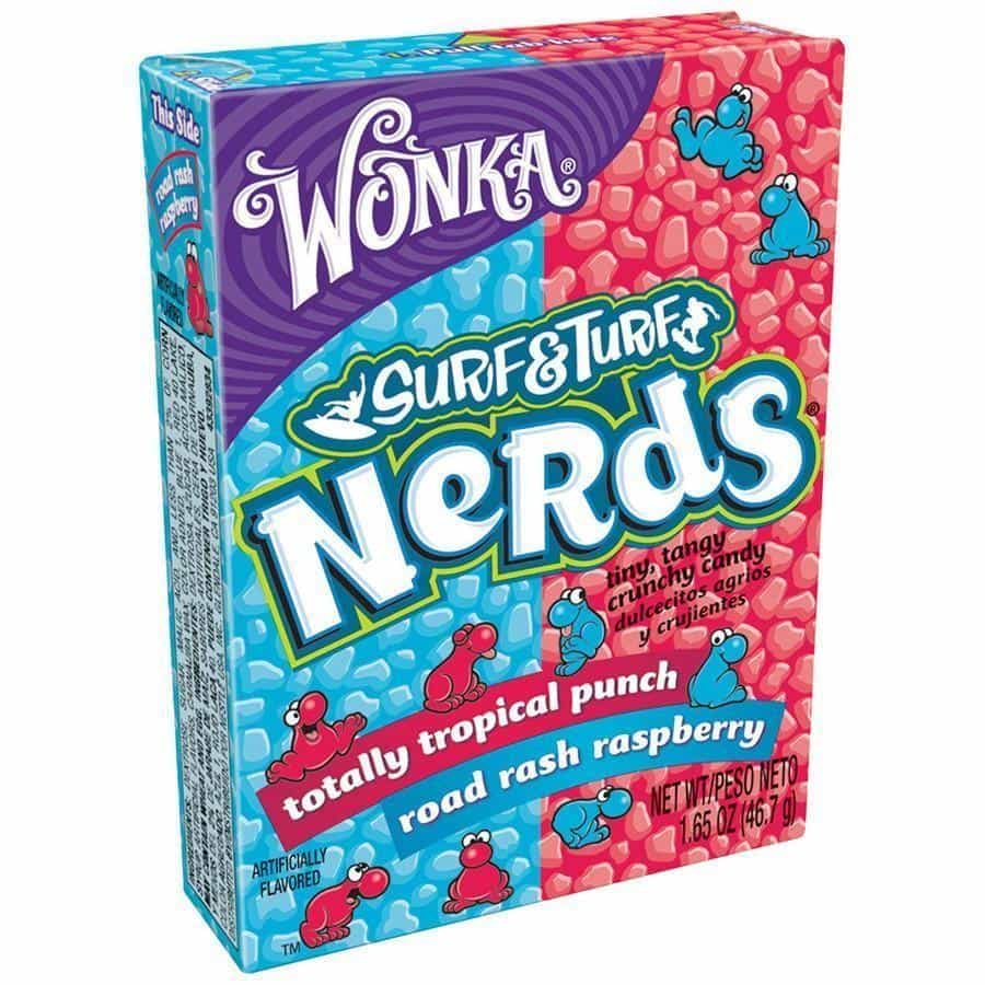 Wonka Nerds Rasperry and Tropical Punch, caramelle ai sapori tropicali e lampone da 46.7g