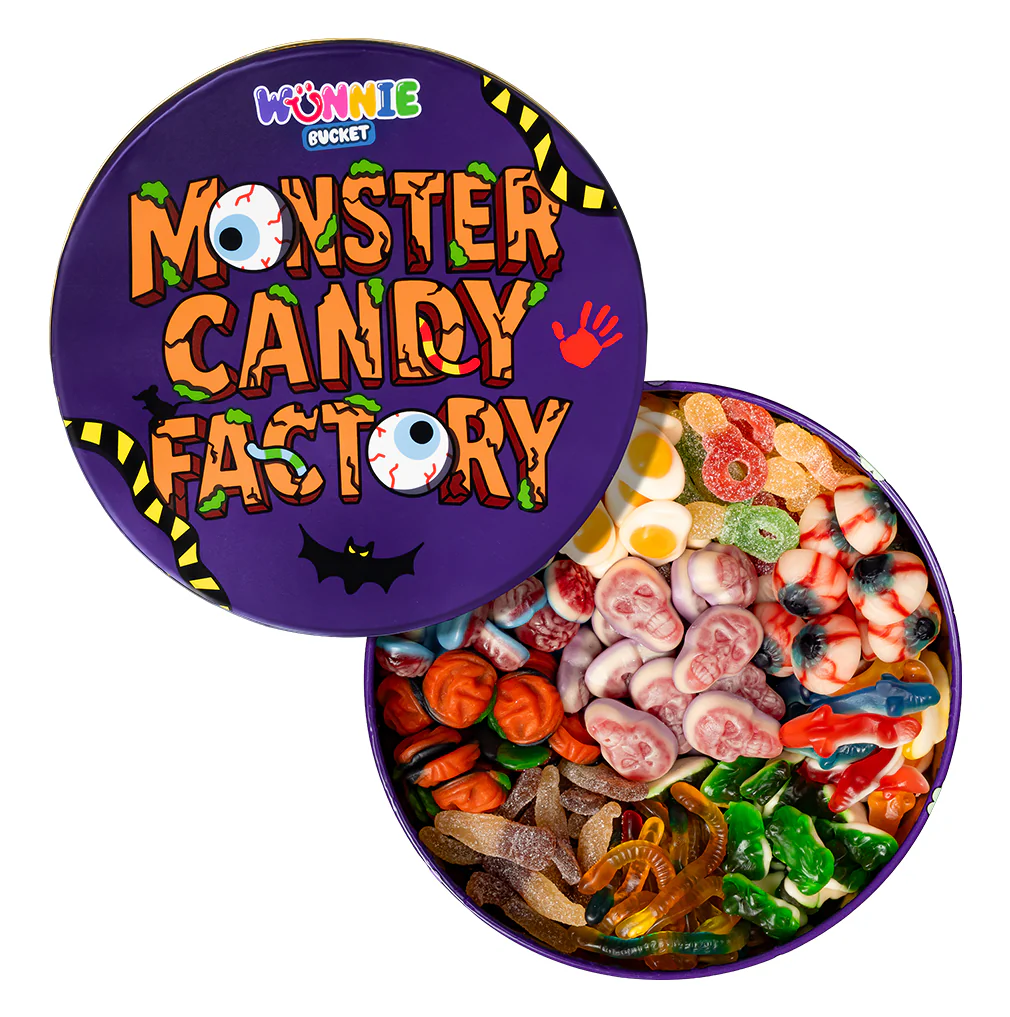Wunnie Bucket “Happy Halloween”,  latta da comporre con le tue caramelle gommose preferite - 2 kg - Image 3