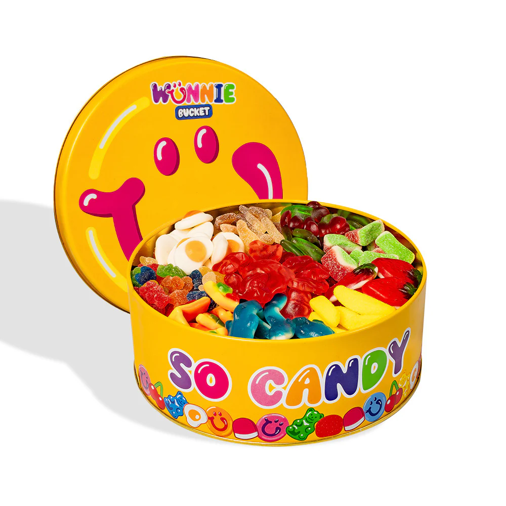 Wunnie Bucket, latta di caramelle gommose da comporre con i tuoi gusti preferiti